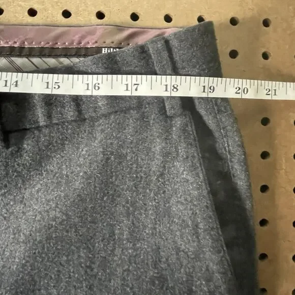 Hiltl The Ultimate Trousers Flannel Wool Blend Pants Romania Gray Size 38x30 Men